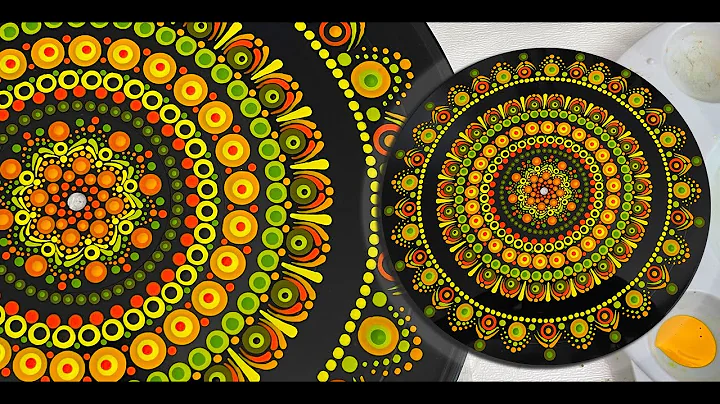 How to Paint a Record Album Dot Mandala - Repurpos...
