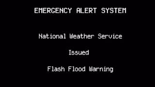 (English) EAS ALERT FLASH FLOOD WARNING Los Angeles Scenario