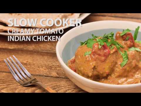 Slow Cooker Creamy Tomato Indian Chicken