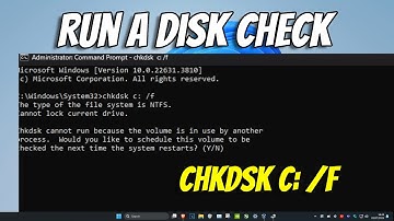 How To Run A Disk Check In Windows 11 Using The Command Prompt