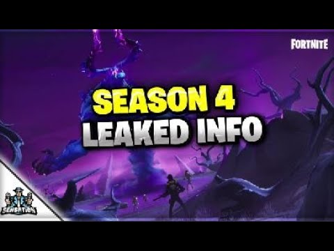 FORTNITE SEASON 4 LEAKED!!! - YouTube