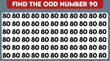 Find the Odd Number – Can You Spot It in 5 Seconds?