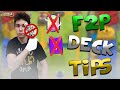 TOP 5 DECK TIPS FOR UNDER-LEVELED PLAYERS + F2P Decks You Can Use Today!