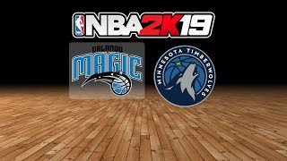 Magic vs. Timberwolves - 1.4.19 - NBA 2K19 MyLeague