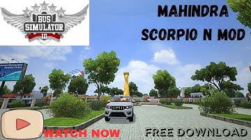 Mahindra Scorpio-N mod in Bus Simulator Indonesia || Gaming World