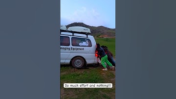 Pushing cars stuck in mud #travel