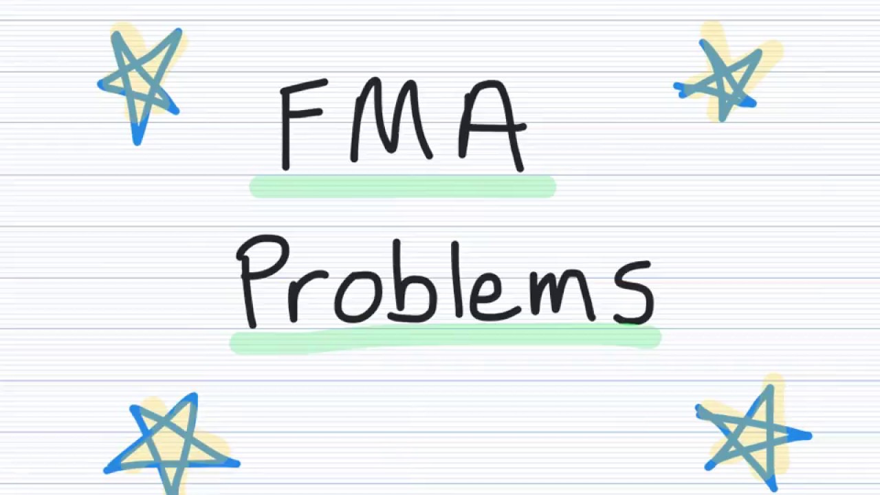 FMA problems - YouTube