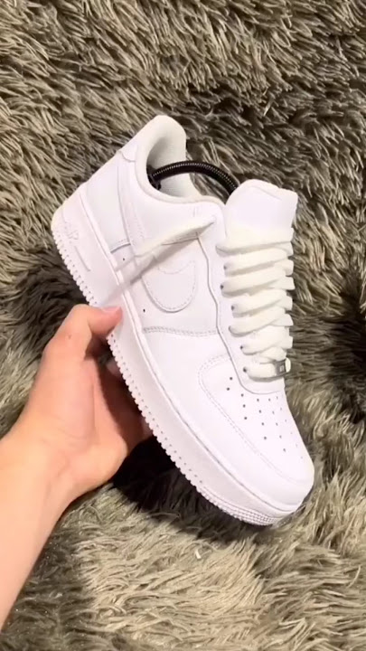 Shoe Lace Style | Nike Airforce 1 #sneakers #shoes @Strapzlaces