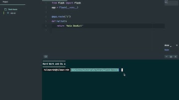1 web app pertama dengan flask