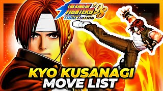 KYO KUSANAGI MOVE LIST  The King of Fighters '98 Ultimate Match Final Edition (KOF98)