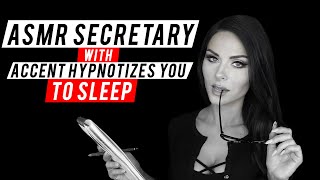 ASMR SECRETARY WITH ACCENT HYPNOTIZES YOU TO SLEEP
