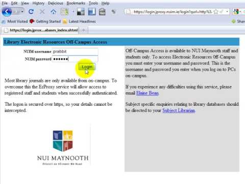 Off Campus Access to Library Resources.wmv