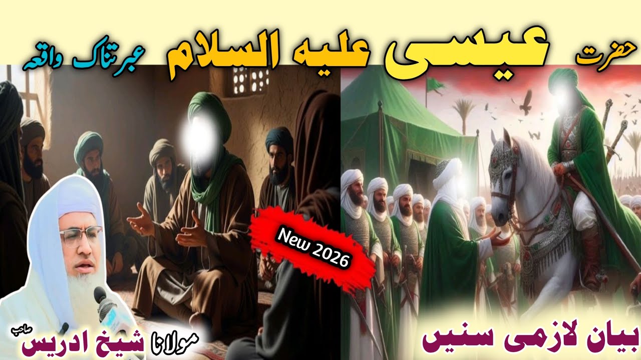 Poshto bayan/Molana Idrees Sab/Islamic videos / Islamic stories/حضرت عیسی علیہ السلام عبرتناک واقعہ 