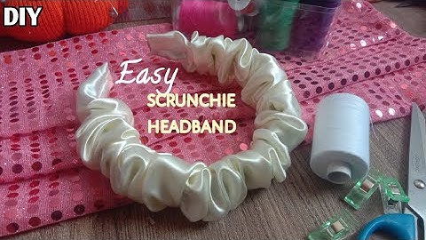 Easy Diy Scrunchie Headband | Make Scrunchies with hard headband for begineers