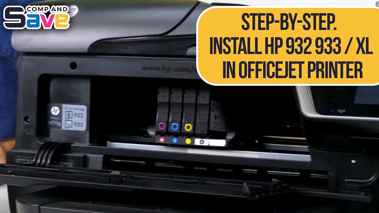 slutningen sagsøger Venlighed HP OfficeJet 6600 Printer Ink Cartridges Installation - YouTube