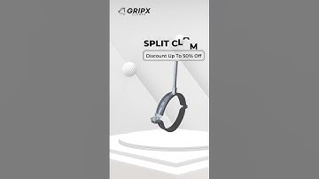 Split clamps by GRIPX 1/2" to 8" Size available