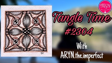 Tangle time #2304 | Pattern Tour | Zentangle Inspired Art | Abstract drawing | Draw with Aryn