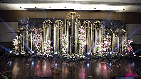 Glamourous Sangeet Night Decor | Unique Backdrop | Temple Bay Resort | Mahabalipuram