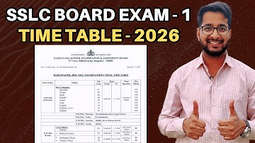 Karnataka SSLC Board Exam 1 Time Table 2026 Released | SSLC Exam Dates 2026 | KSEAB Official Update🔥
