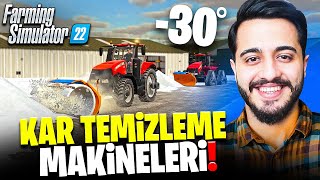 YOĞUN KAR YAĞIŞI ÇİFTLİĞİ MAHVETTİ! KAR MAKİNALARI ALDIK! TEMİZLİK VAKTİ! Farming Simulatör 4