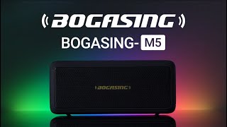 【人気】BOGASING M5 Bluetoothスピーカー 全方位サウンド 40W大迫力 高音質 重低音 DSP技術搭載 IPX7 防水 防塵 耐衝撃 最大30時間連続再生