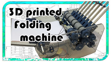 3D printed Paper folding machine / How a Paper folding machine works / How buckle folding works