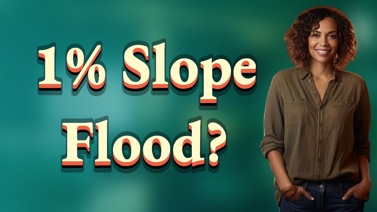 Can a 1% slope really stop garden flooding?