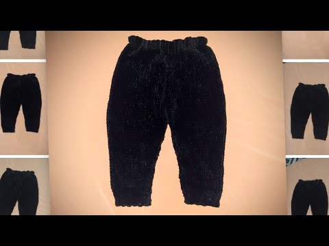 4-5 Yaş İçin Tunus İşi Kolay Pantolon Yapımı 2 Easy Knitting Pants Crochet of Tunusian for 4-5 Years
