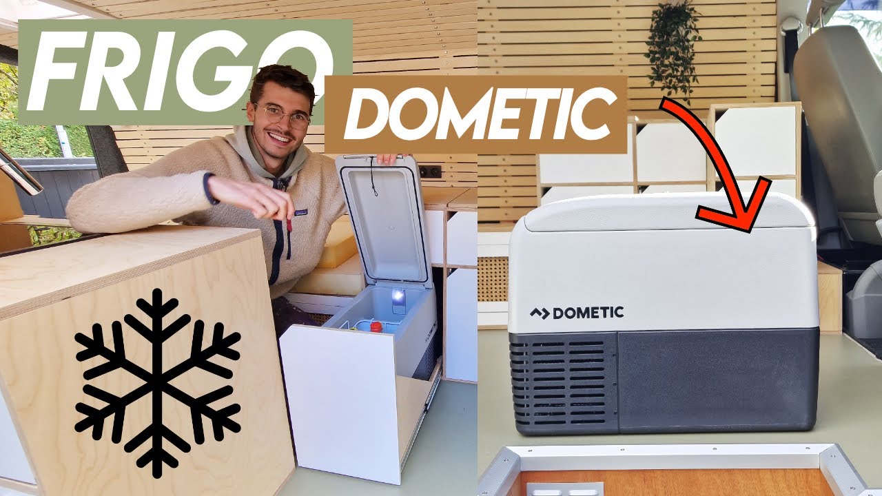 33. FRIGO DOMETIC à compression sur installation 12V dans mon fourgon
