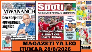 Magazeti ya leo Agosti 28/2026 Ijumaa magazeti ya michezo leo asubuhi ijumaa/Simba na Yanga kuongoza screenshot 1