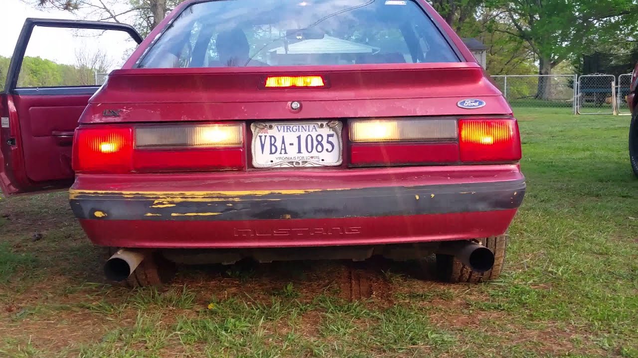 Fox Body Mustang Full Exhaust YouTube