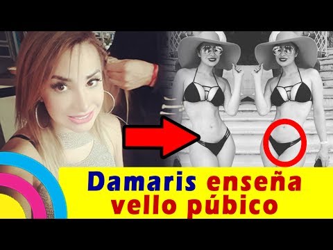 Damaris OLVIDÓ DEPILARSE su ZONA ÍNTIMA y muestra VELLO PÚBICO en fotografía