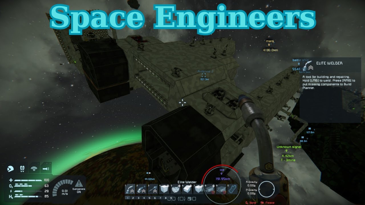 Space Engineers (E-118) My insane mining ship - YouTube