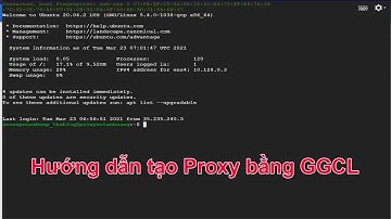 Hướng dẫn tạo Proxy bằng tài khoản Google cloud