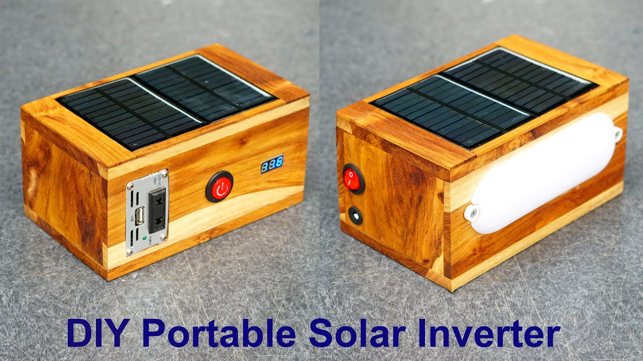 DIY Powerful Portable Solar Inverter( 200W - Fan, Light, Printer Etc ...