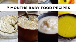 7 Baby Food Recipes For 7 Months Plus Babies | 7 Healthy Homemade Baby Food Recipes