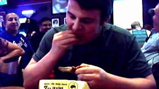 Zakk Cotton wins the Buffalo Wild  Wings hot wings challenge. by mariaproductions2009 94 views 12 years ago 5 minutes, 50 seconds