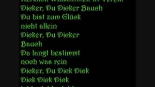 Deichkind - Dicker Bauch with Lyrics