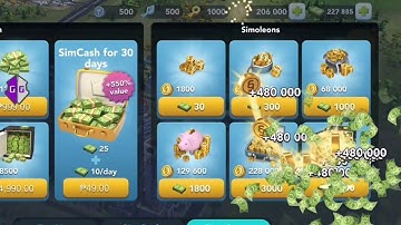 SIMCITY BUILDIT* 250,000 SIMCASH / 20 MILLION SIMOLEONS [REAL SERVER] @458OFFICIAL