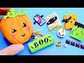 13 DIY Halloween Miniature Doll Accessories - School backpack, Pen, Pencil Case | Simple kids crafts
