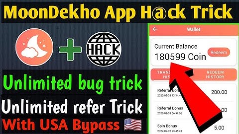 MoonDekho App Hack Trick || Unlimited Refer Bypass Trick || Unlimited Coin Add Trick