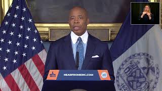 Mayor Eric Adams Delivers Address on Mental Health in New York City