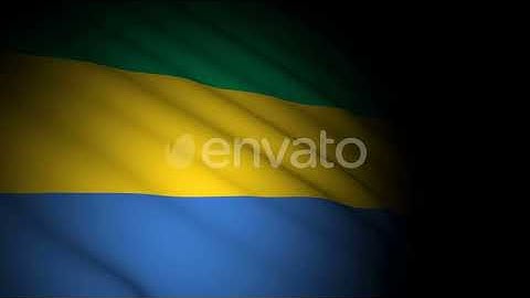 Gabon Flag Blowing in Wind | Motion Graphics - Envato elements