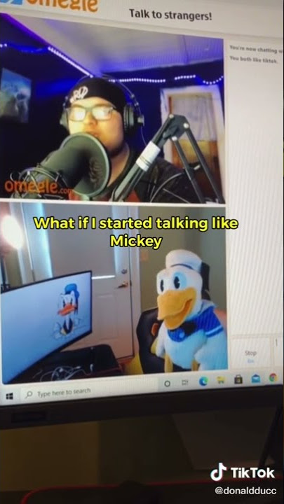 Donald Duck Mickey Mouse TikTok Omegle prank