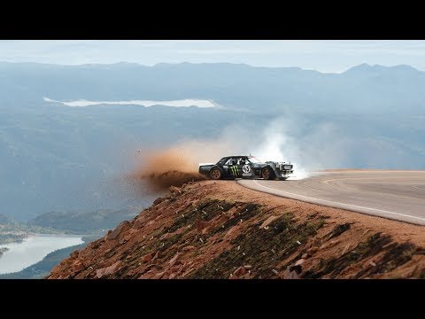 Ken Block does a Climbkhana – a gymkhana while climbing the Pikes Peak