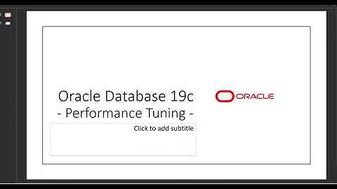 Oracle 19c Performance Tuning Series- Video 001