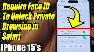 iPhone 15/15 Pro Max: How to Enable/Disable Require Face ID To Unlock Private Browsing in Safari