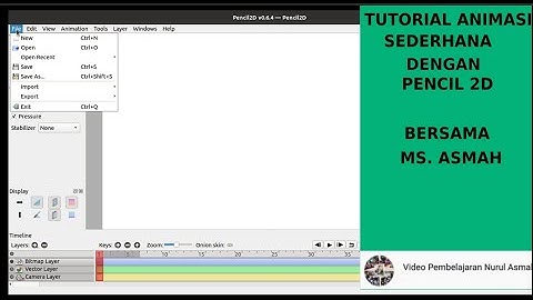 TUTORIAL ANIMASI SEDERHANA SIMPLE ANIMATION WITH PENCIL 2D