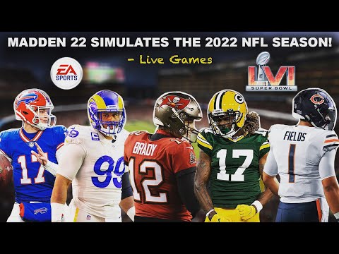 Simulating the 2022 NFL Season & PLAYOFFS on Madden 22! (Live Games)