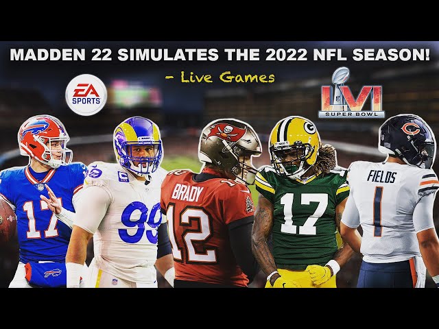 Simulating the 2022 NFL Season & PLAYOFFS on Madden 22! (Live Games) 